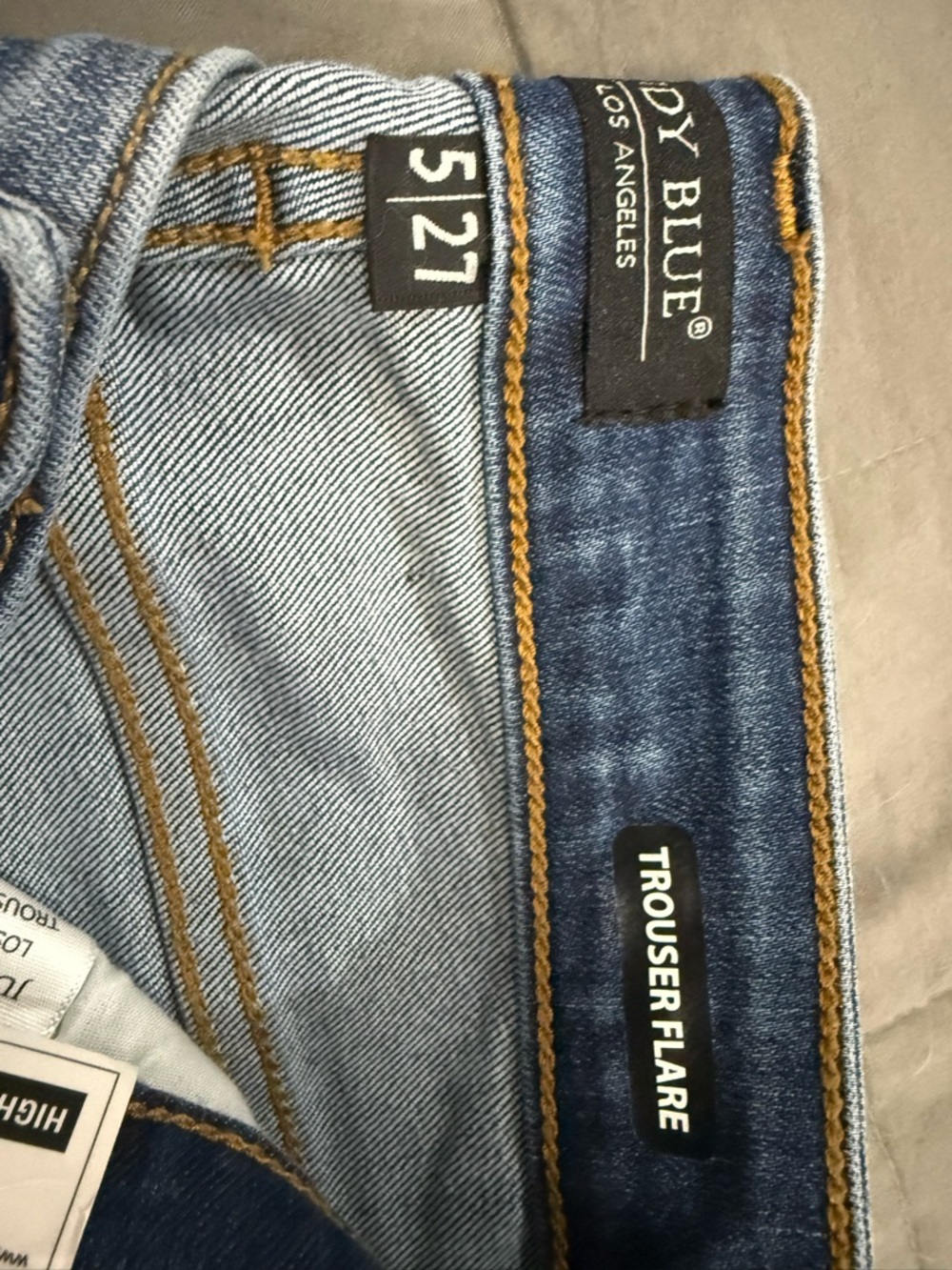 Judy Blue Trouser Flare Jeans size 5/27 - Picture 2 of 5